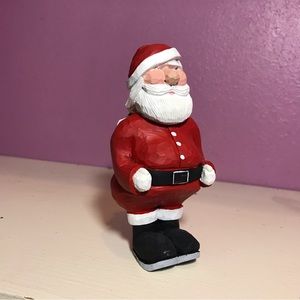 R. Peebles Santa Claus Christmas Hand Carved Statue Xmas Holidays Original Decor